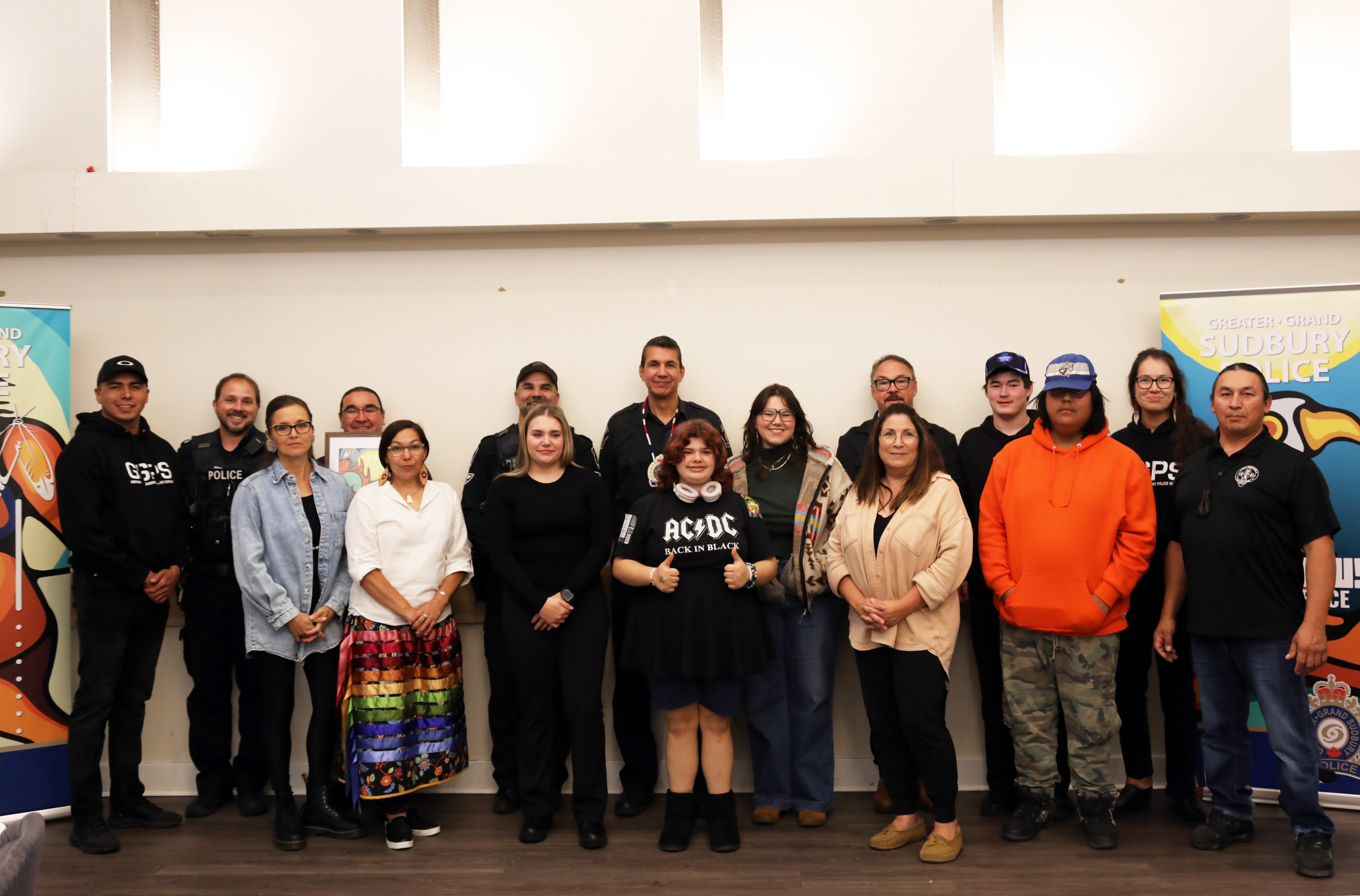 group of people at Moose Hunt ceremony